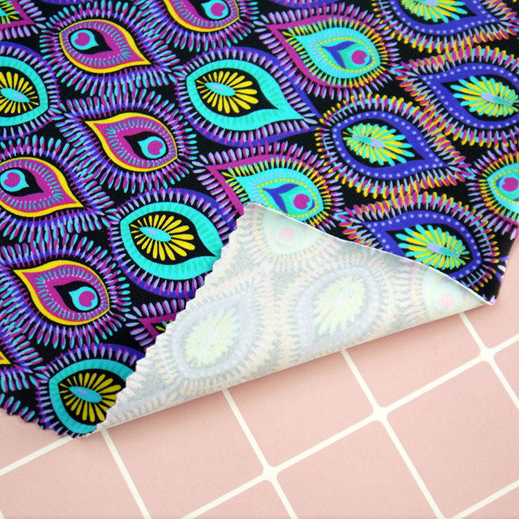 印度风格印花 200平方克 现代时尚服装面料 花形可定制