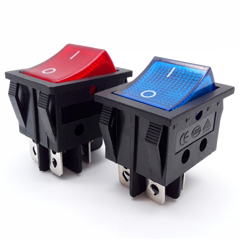 kcd4船型开关 15/30a 250v 带线电源线束焊接加工 硬盘插簧连接线