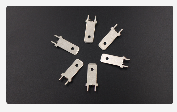 6.3定位加长插片 6.3线路板防倒插片 250公接插件 6.3插片