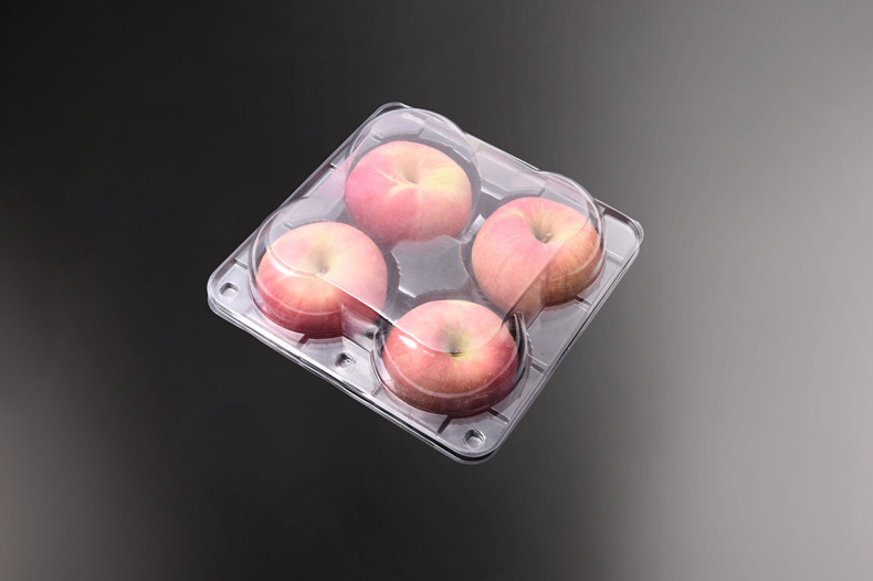 pet食品级4个大苹果吸塑包装盒 果蔬塑料包装盒厂家直销生产批发