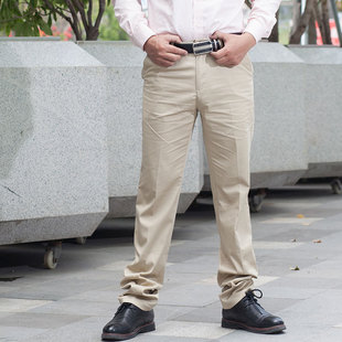 卡其色 裤男