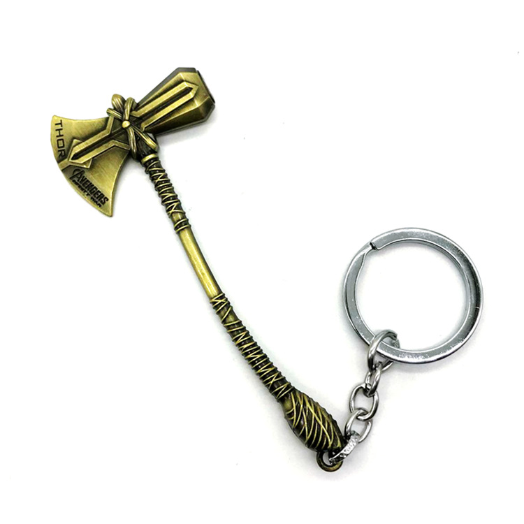 复仇者联盟周边 索尔雷神3风暴战斧斧头武器合金钥匙扣挂件