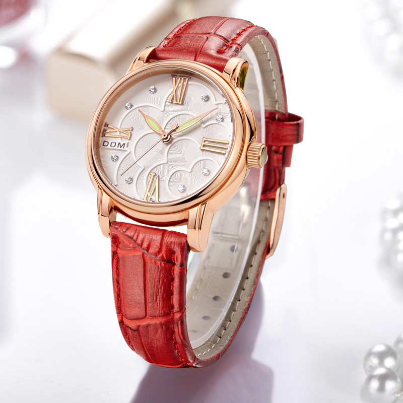 dom多姆手表 欧美时尚镶钻女士手表防水学生女手表  厂家直销