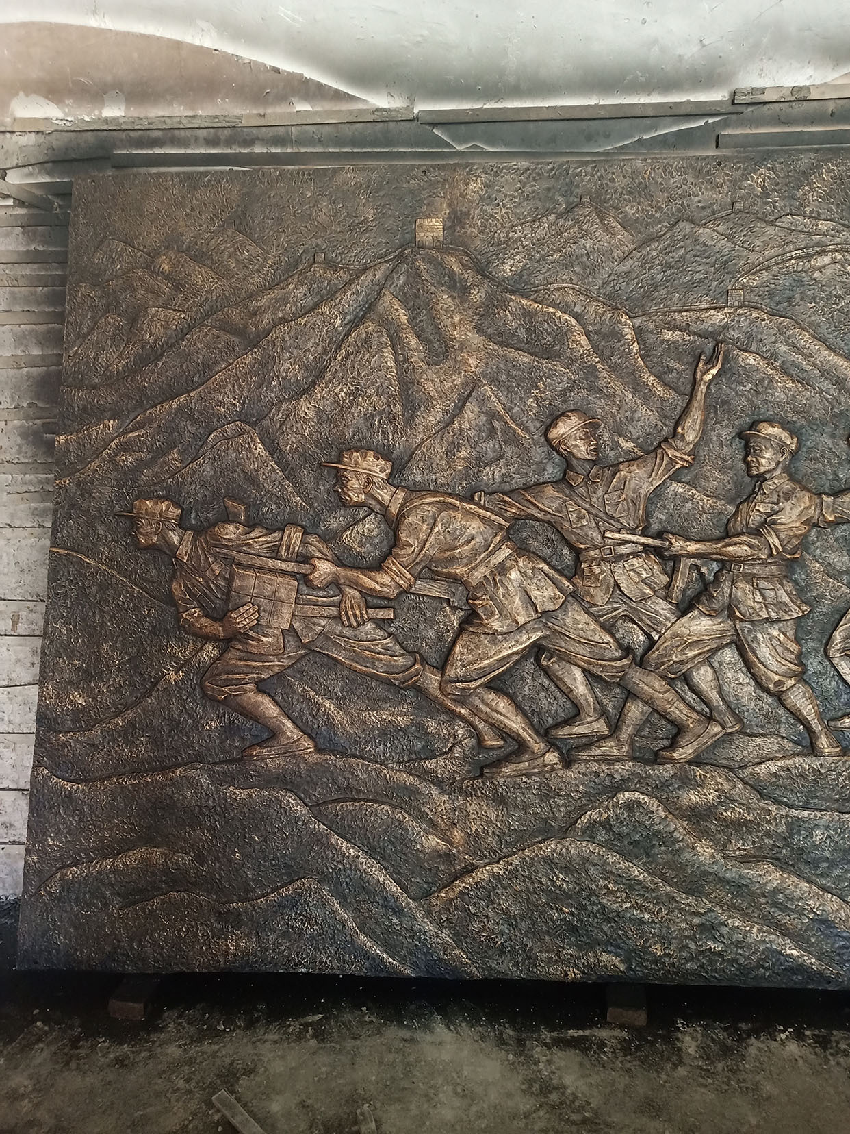 八路军新四军人民解放军仿铜浮雕青海省艺术雕塑壁饰户外景观公园