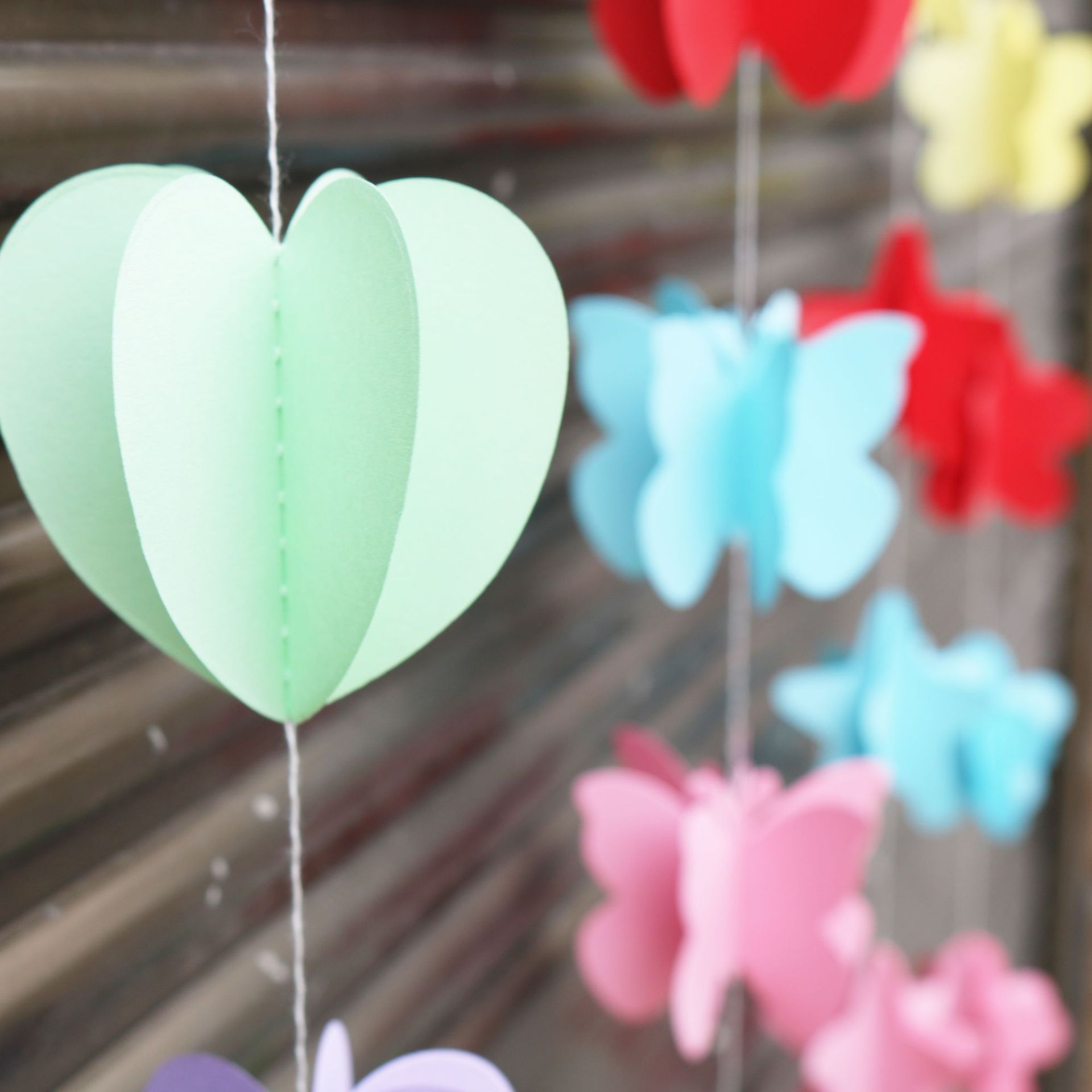 立体婚庆纸立体拉花卡纸片串儿童派对用品拉花节庆装饰diy3d拉花