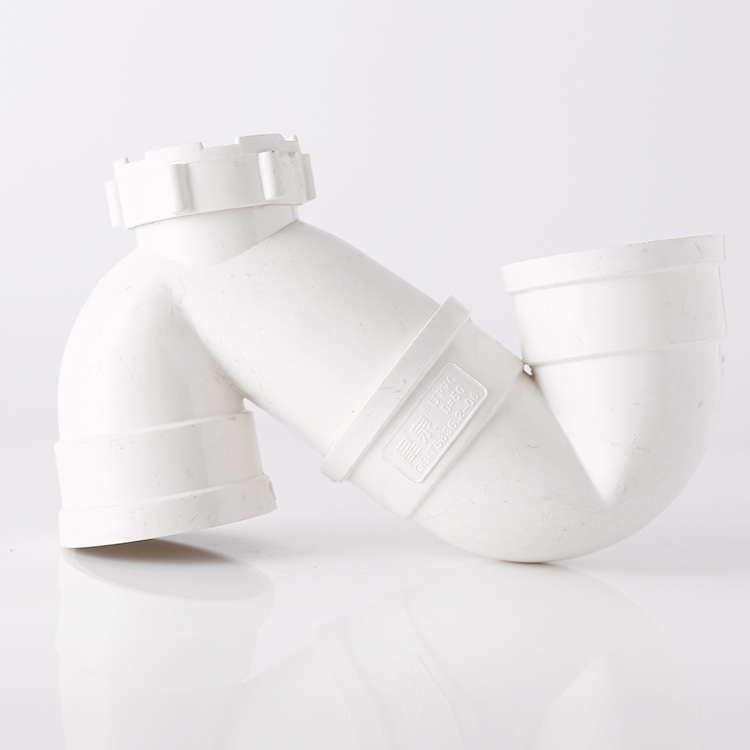 upvc排水管件pvc存水弯s型pvcs型带查口存水弯