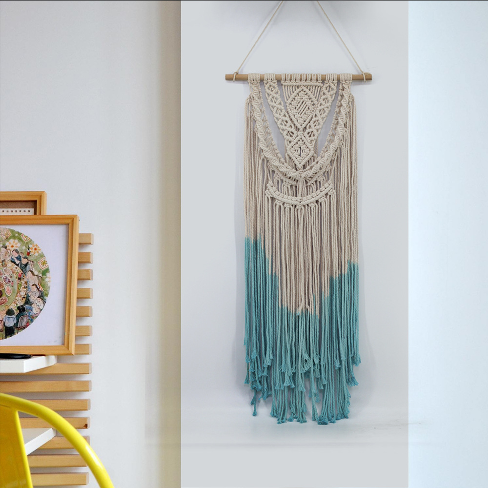 手工制作波西米亚编织挂毯客厅卧室壁饰装饰挂件 墙饰