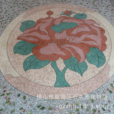 建筑地面装修拼花水磨石 出口优质便宜彩色石米 水泥水磨地坪石子