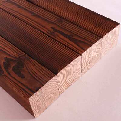 碳化木板木条加工 花旗松碳化木条木方圆木加工定制 户外防腐木