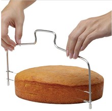 304不锈钢蛋糕切割器芝士切双丝蛋糕锯 切片器分割器切丝器切割线