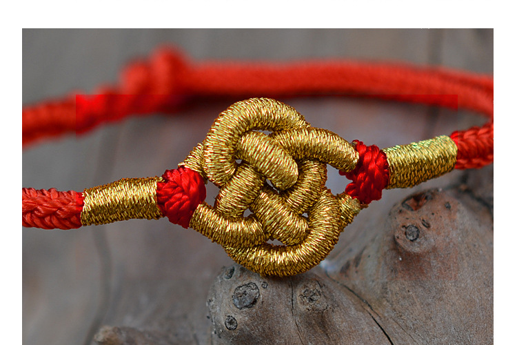 龙结红绳手链中国结编织本命年手绳纯手工制作戴手上手软舒服厂家