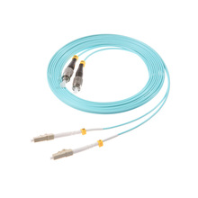 LHG电信级LC-FC双芯多模万兆光纤跳线低烟无卤光缆尾纤线缆OM4