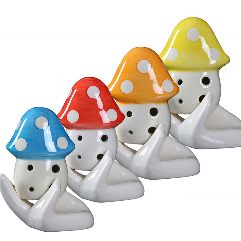 六孔海豚陶笛 笛子6孔陶笛ac调卡通陶瓷乐器动物ting复古陶笛弘音