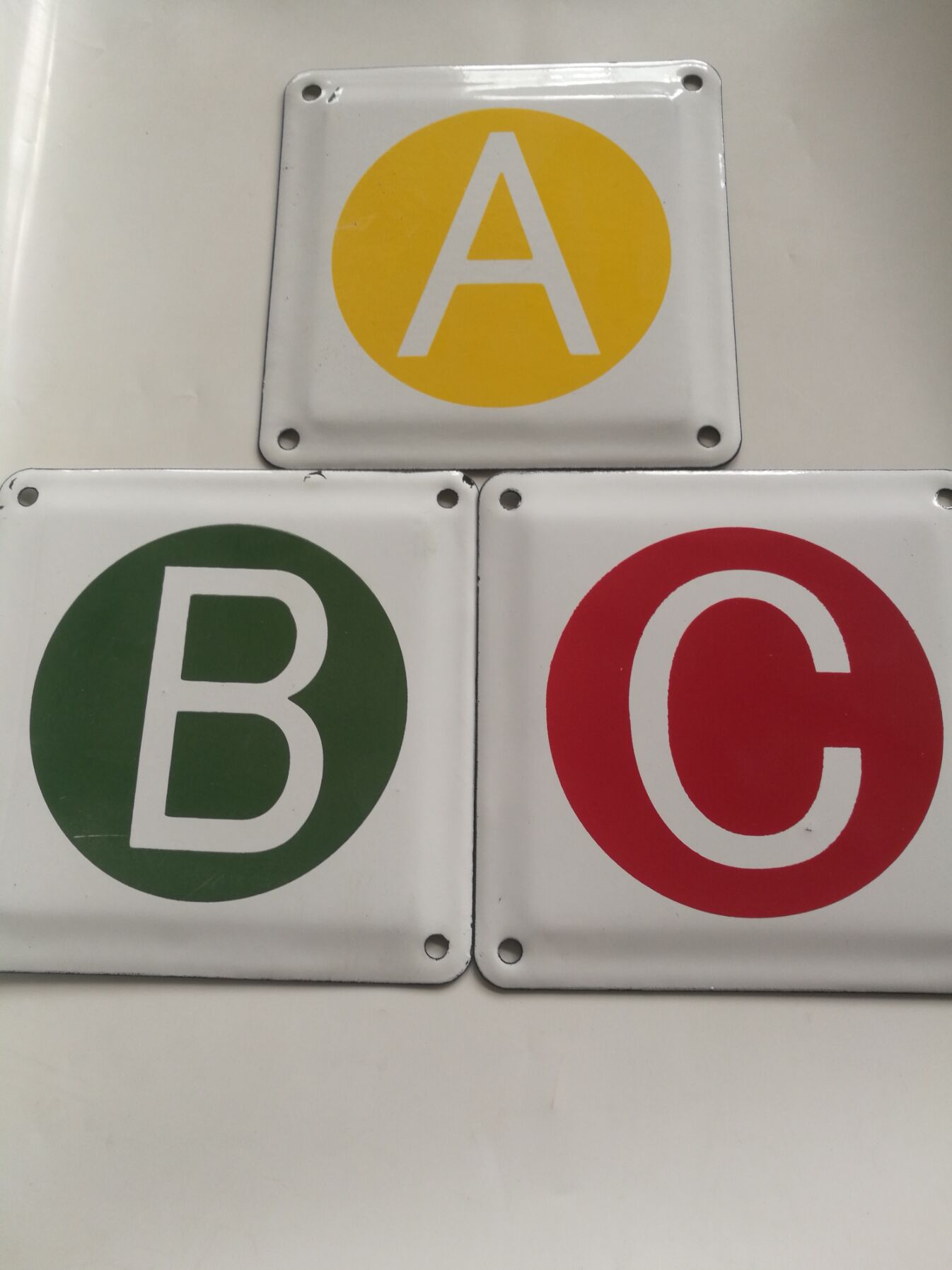 现货 各种电力搪瓷abc铝反光相序牌线路标识牌杆号牌警示牌