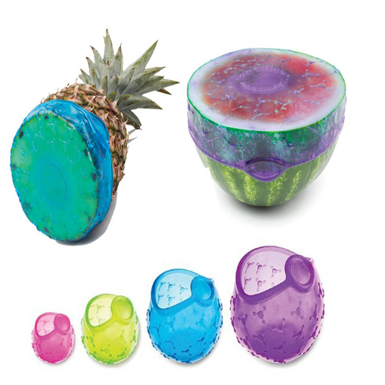 厂家供应球形保鲜膜 硅胶水果保鲜盖硅胶密封盖 水果蔬菜保鲜