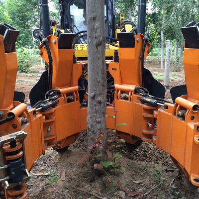 不伤主根移树木机 液压四瓣式移树机 c600c800苹果球挖树机直销