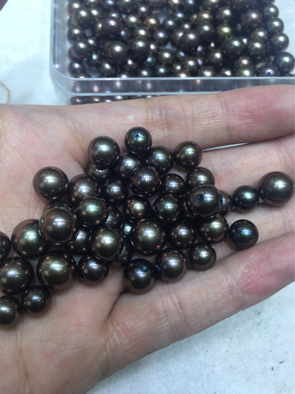 淡水黑珍珠_染色黑珍珠_淡水染色孔雀色黑珍珠7/10mm - 阿里巴巴