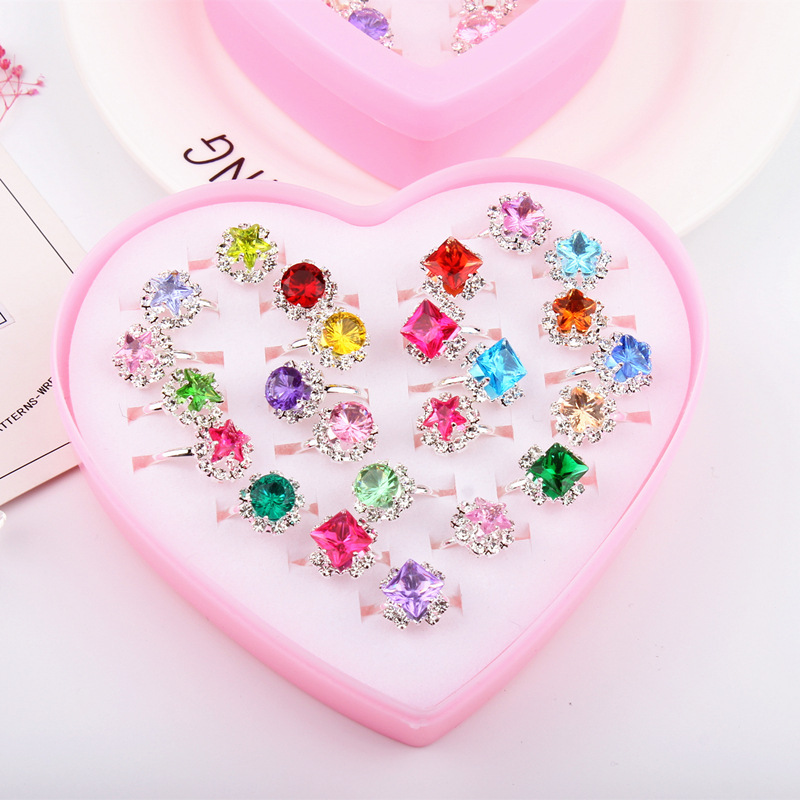 Factory Direct Sales Korean Style Yiwu Accessories Children's Resin Ring Toy Girl's Jewelry Kindergarten Small Gift Wholesale