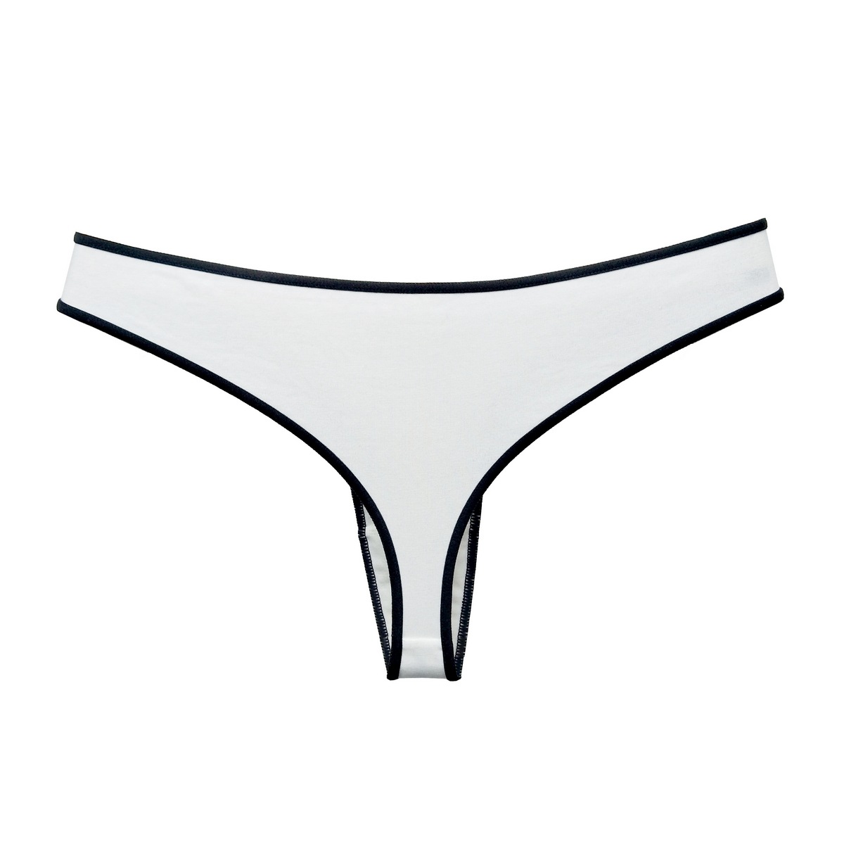 木丹小花 棉高弹丁字裤拼色运动型内裤中腰防走光 女士t裤 l002