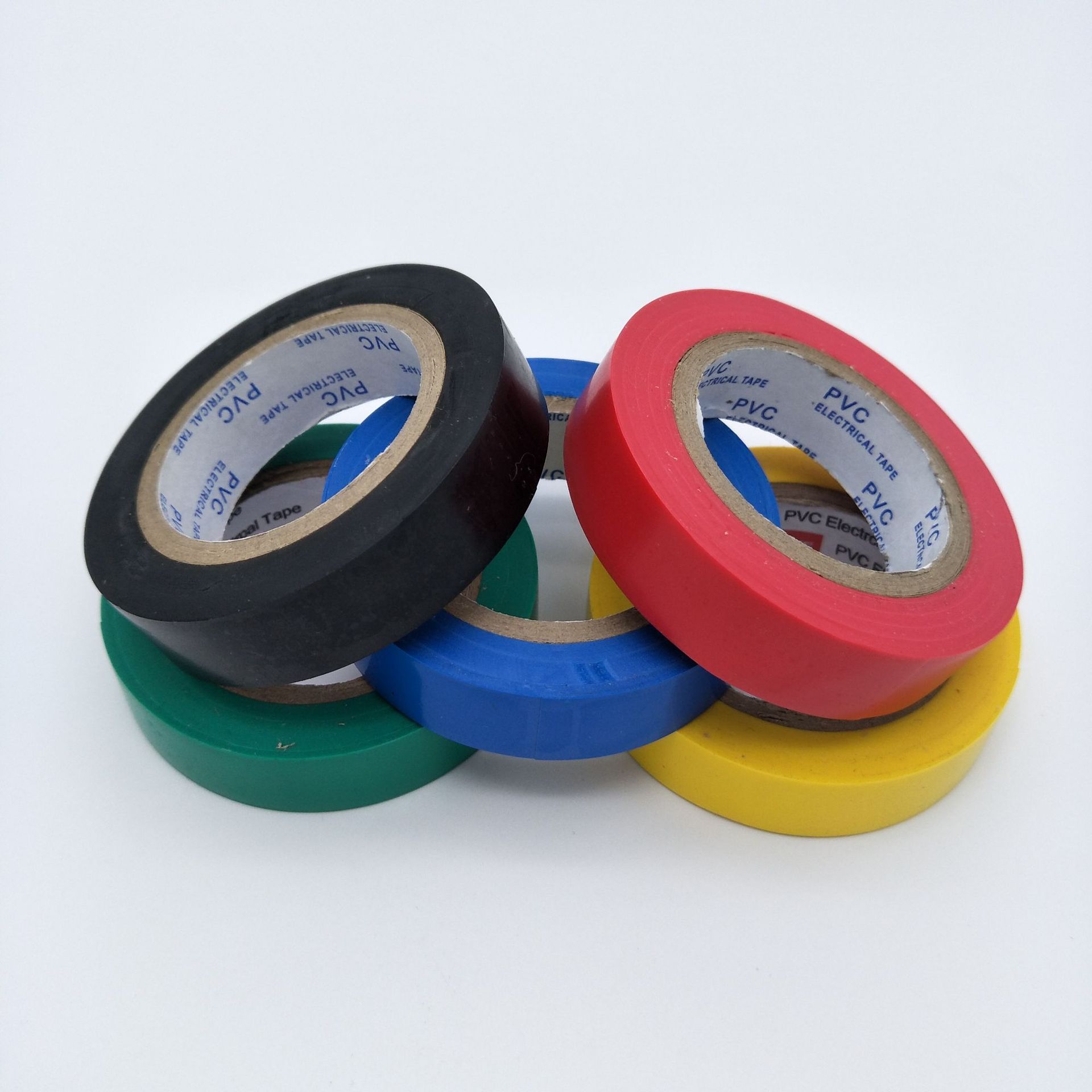 厂家直销pvc电工绝缘胶带 环保耐寒耐磨 防水电工胶布 彩色胶布