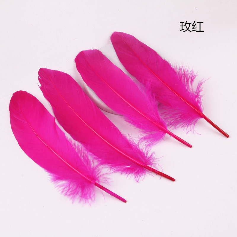 厂家直销 彩色羽毛鹅毛大飘羽毛 diy婚庆装饰材料服饰辅料材料