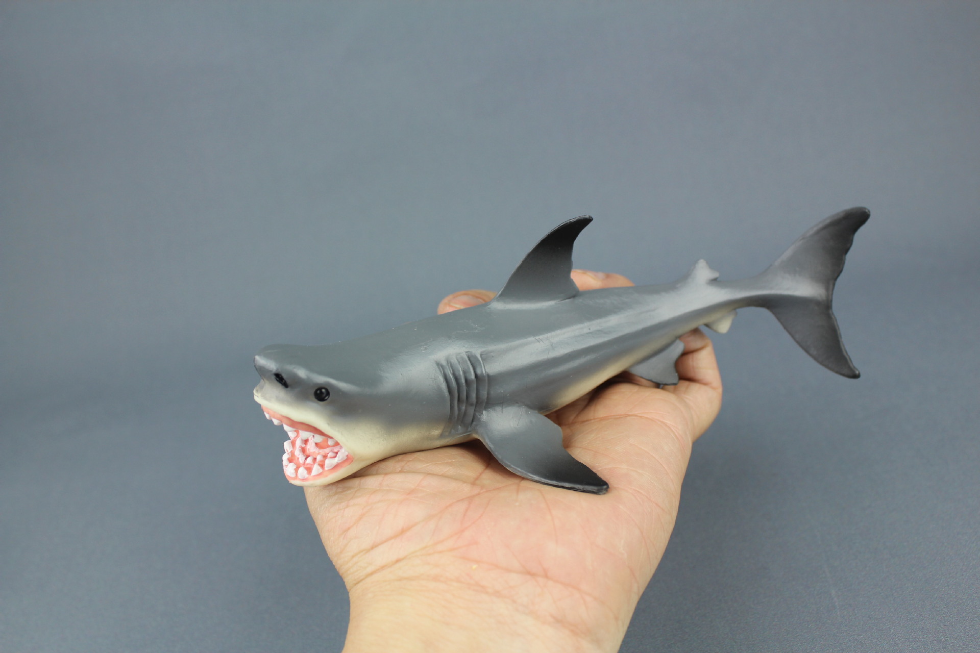 跨境大白鲨仿真海洋生物 鲨鱼海洋动物模型塑料儿童早教玩具礼物