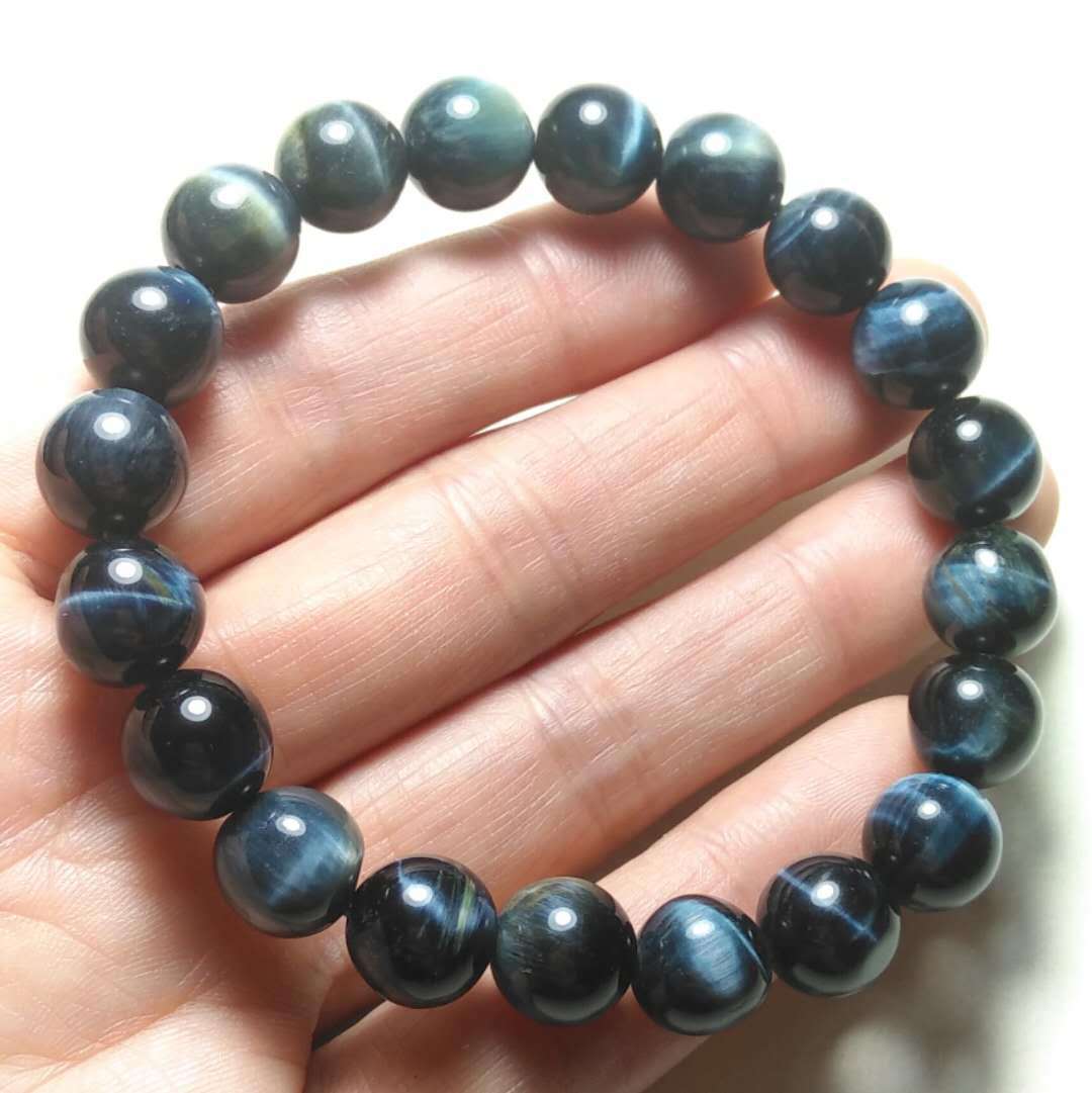 厂价供应 时尚精品原色蓝虎眼石手串 精品无优化蓝虎睛石手串