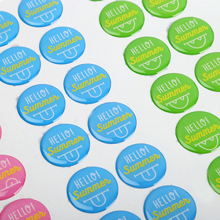 创意定制pvc透明滴塑标贴环保不干胶彩印标签水晶滴胶贴纸批发