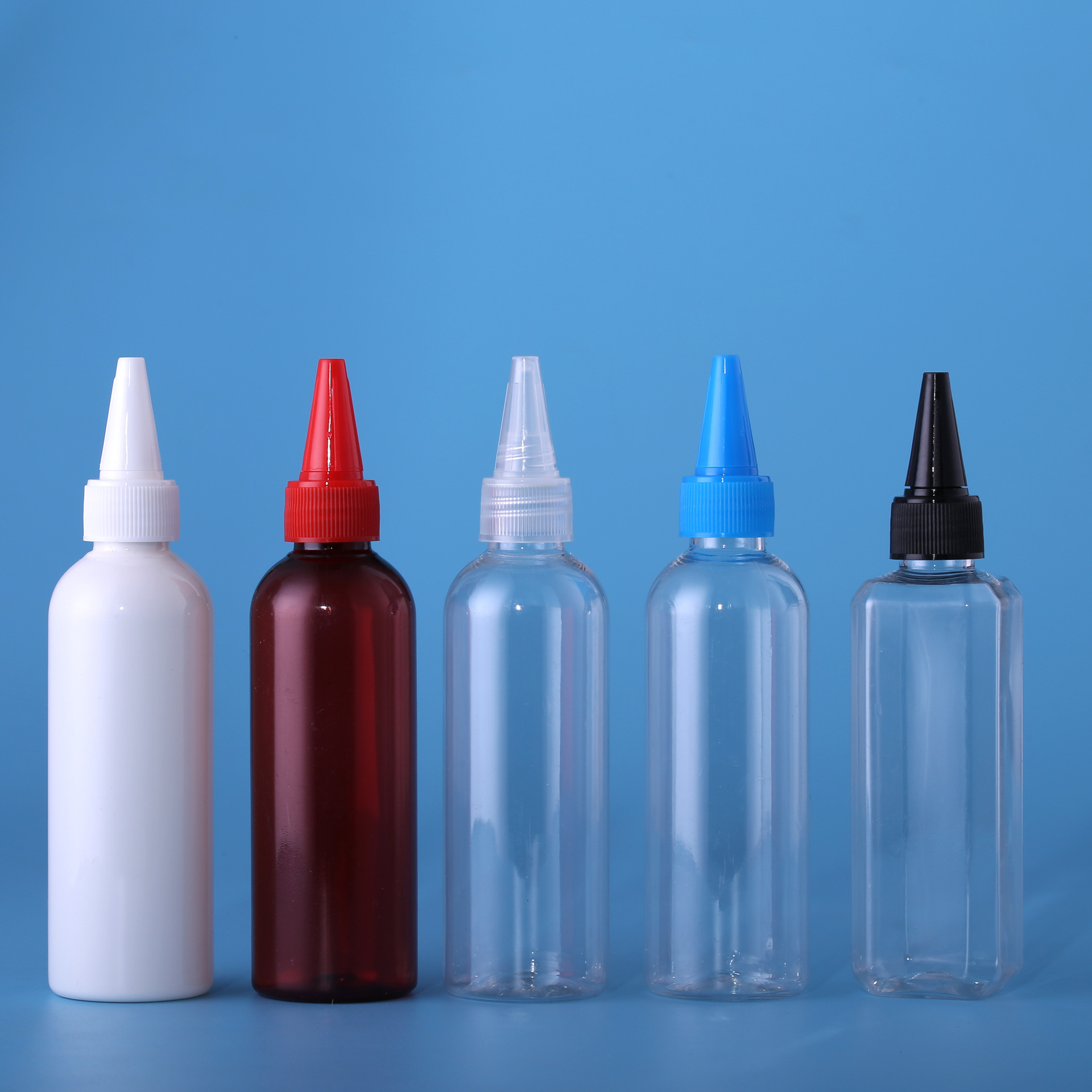 现货 100ml塑料瓶 小口瓶  100ml油瓶 尖嘴瓶 100ml水剂瓶子