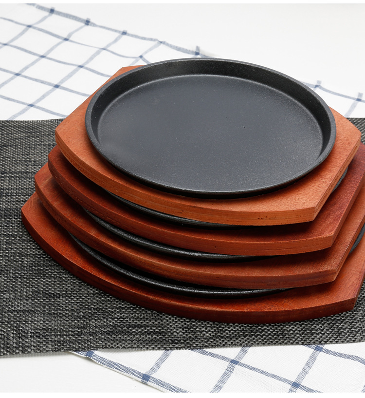 西餐铁板烧铁板西餐牛排盘铁板烧盘烧烤盘子铁板烧烤盘商用家用