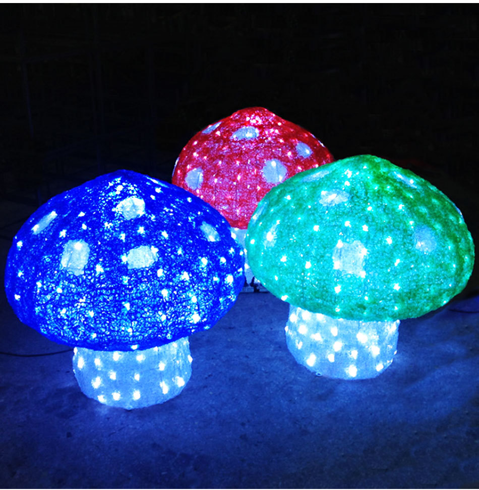 led蘑菇造型灯 户外公园景观灯光节工程亮化滴胶蘑菇造型灯