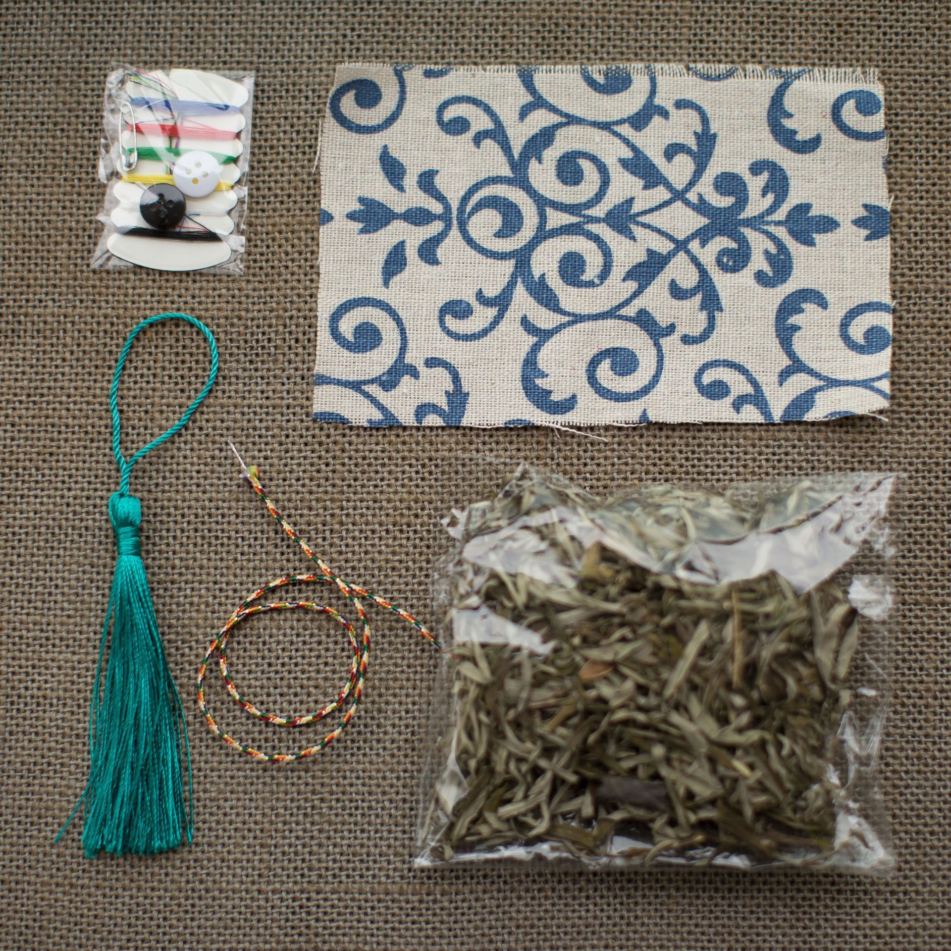 三角艾草粽子香包香囊手工diy材料包活动赠品礼品端午五彩绳