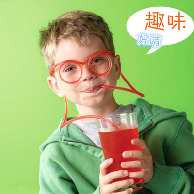 奇趣搞怪眼镜水管眼镜变色眼镜跑男同款疯狂diy吸管创意趣味吸管