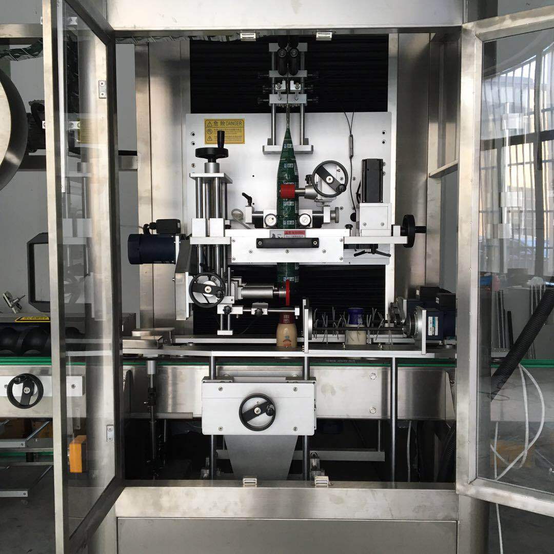 厂家供应全自动杯型套标机 玻璃瓶套标机 洗发水套标机