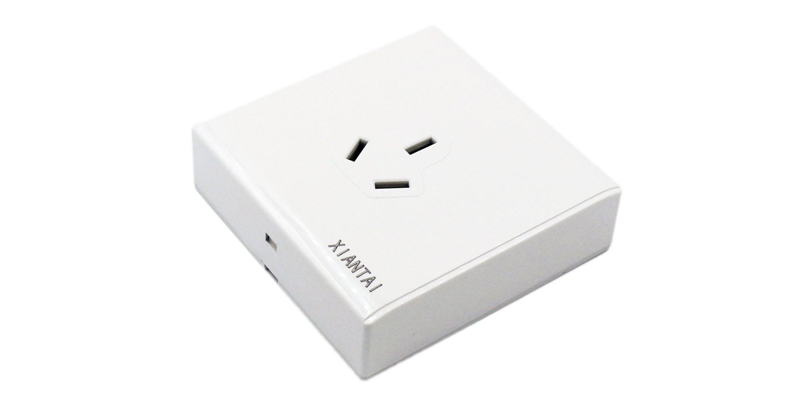 明装三孔16a空调插座 86型明装墙壁插座3孔明装插座厂家ccc认证