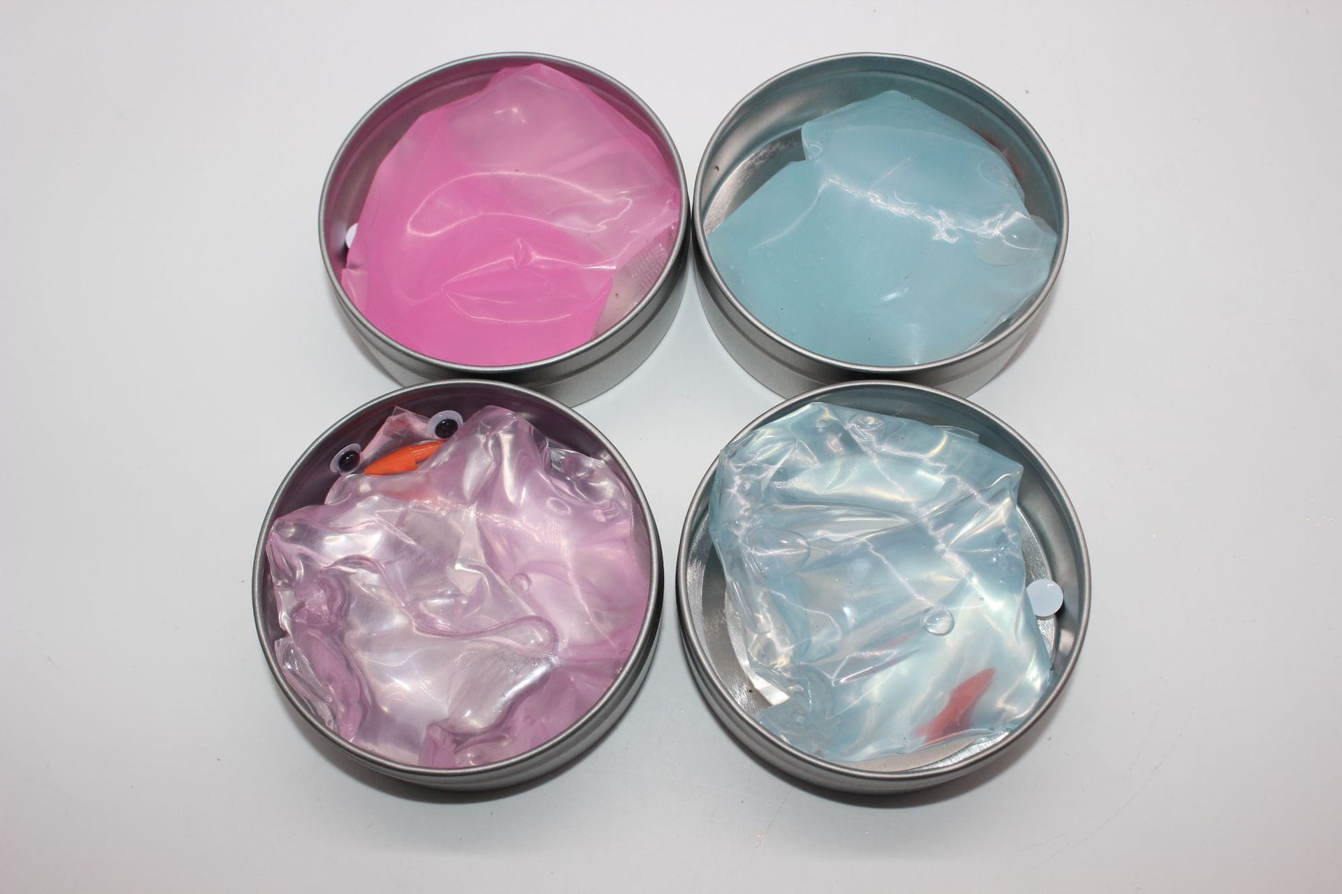 厂家直销定制液态透明玻璃泥各种包装拉力好不粘手不会变干硅胶泥