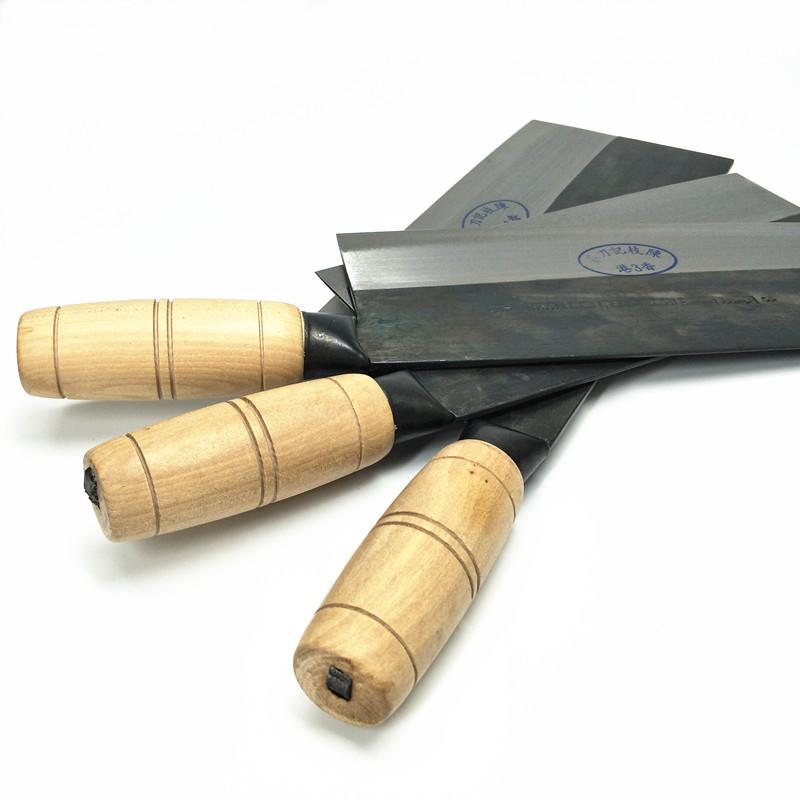 香港正品陈枝记木柄桑刀切片刀 蔬菜刀手工打造厨师刀1号2号3号