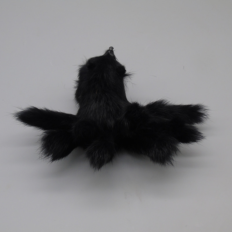 仿真九尾狐定做仿真狐狸家居摆件仿毛动物九尾狐情人节狐仙