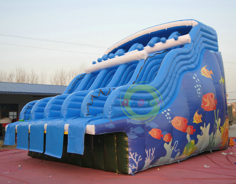 【充气城堡】大型户外移动充气城堡 儿童游乐水上滑梯欢乐水世界