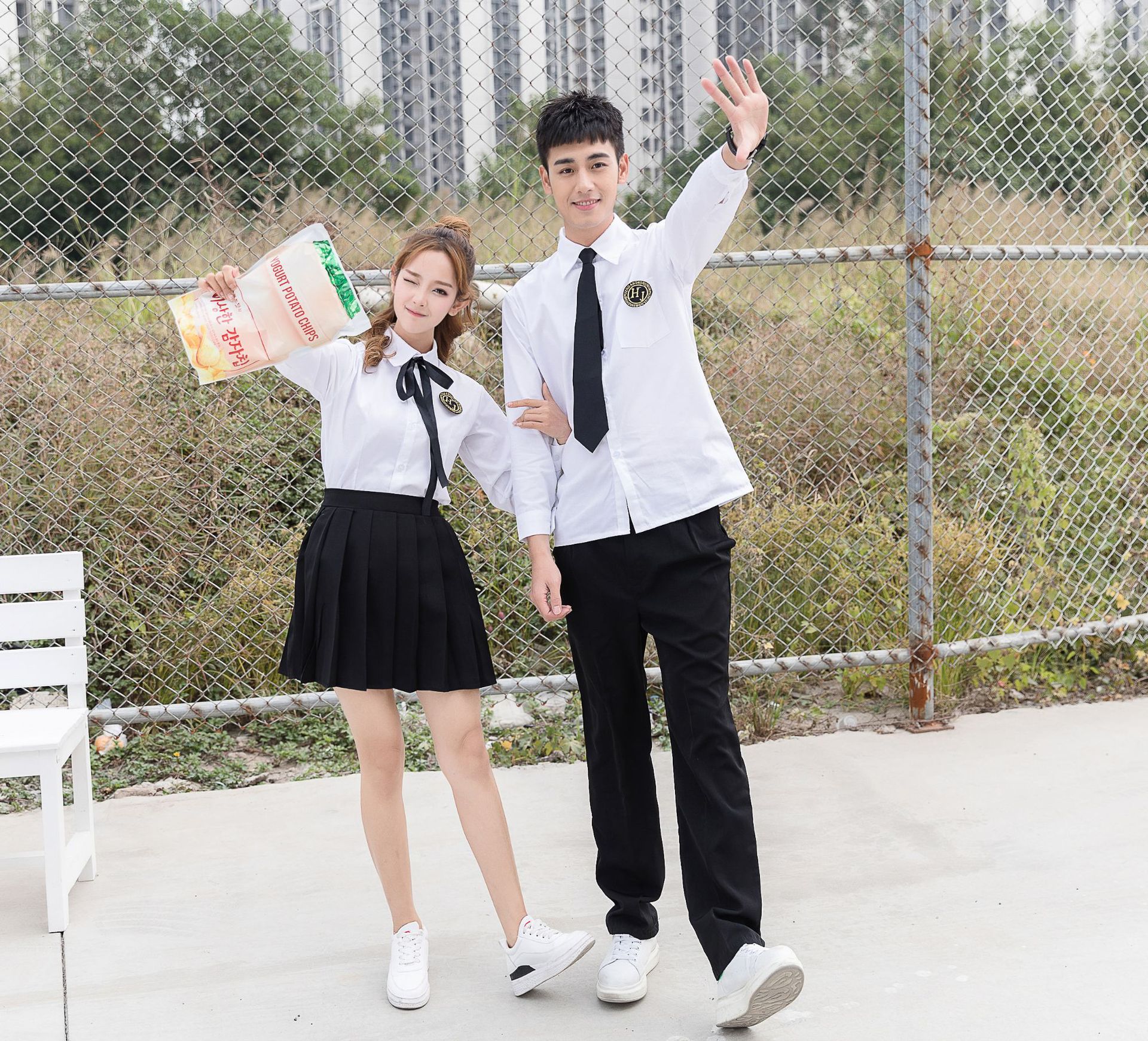 学生校服合唱演出服学院风男女运动会班服初高中生毕业照服装