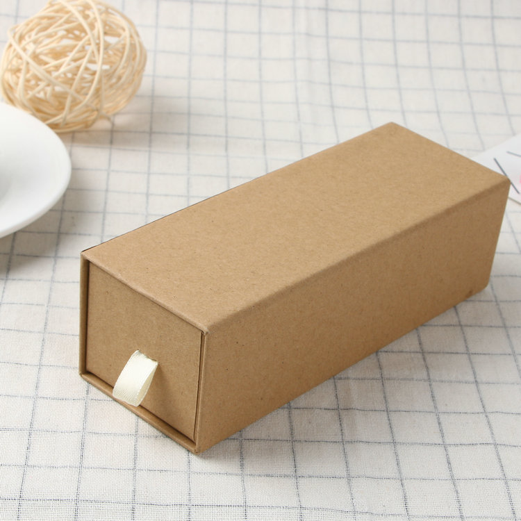 厂家供应 新款眼镜硬纸板纸笔盒包装盒 矩形抽屉纸盒加工定制