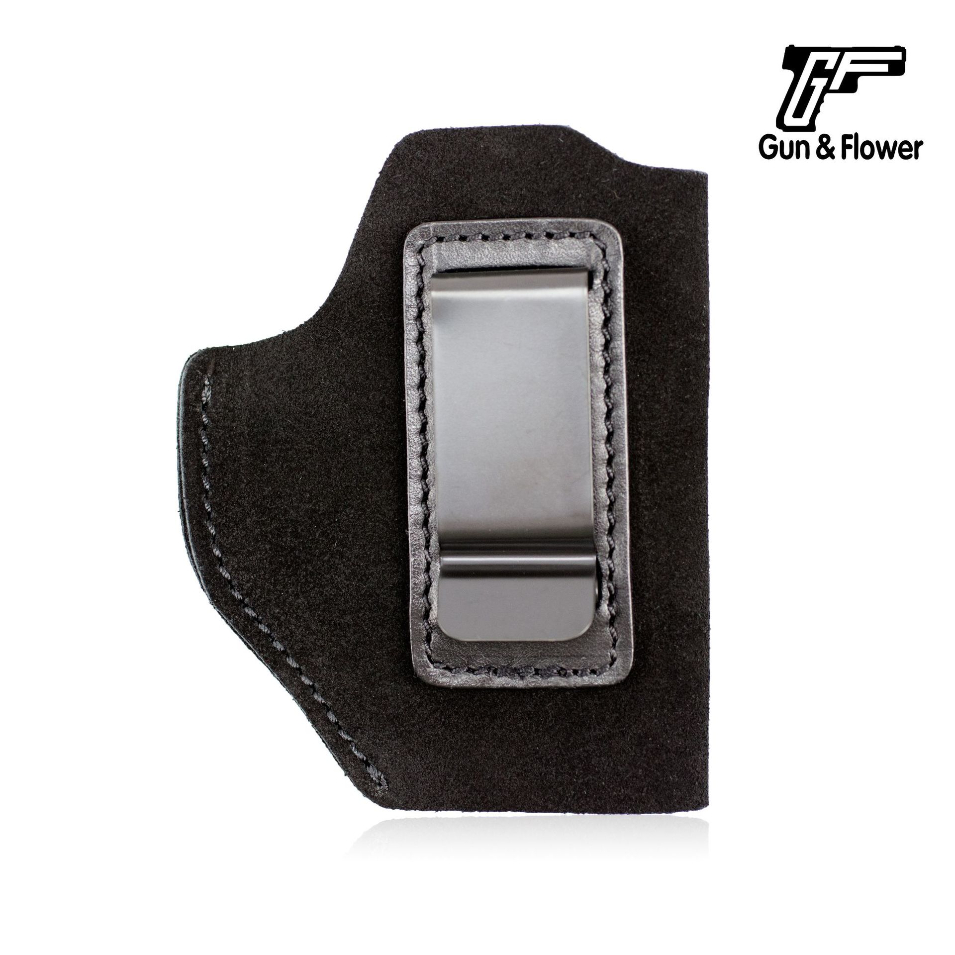 枪花影视道具快拔手枪套 内隐蔽反绒革通用皮枪套