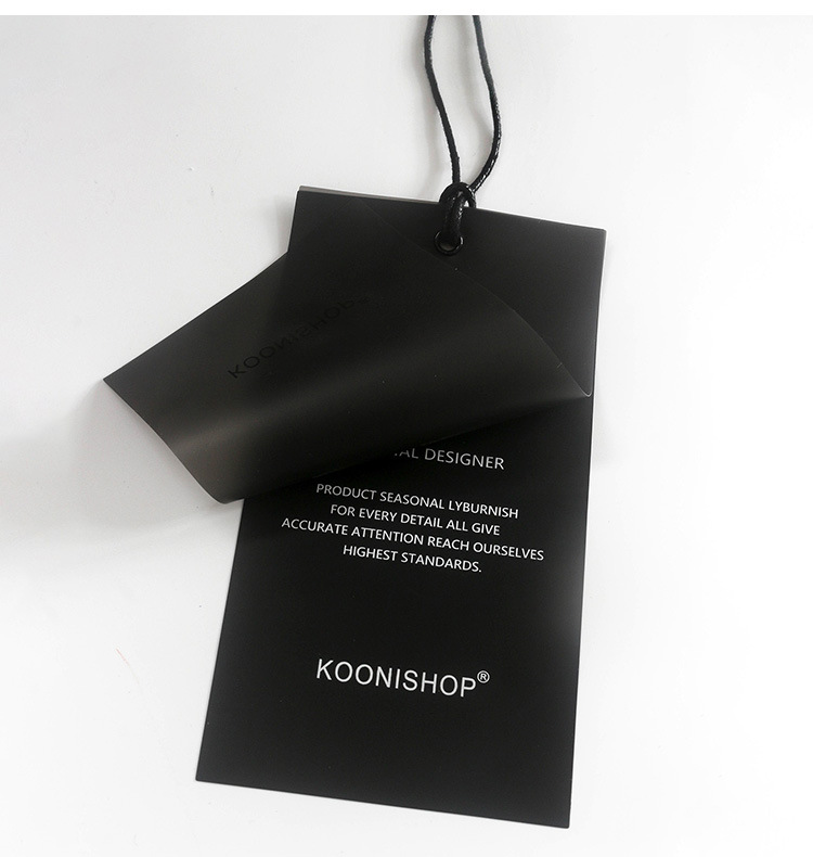 创意吊牌设计定做 简约大牌女装软胶塑料商标 服装吊牌制作订做