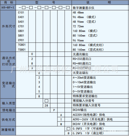 香港虹润仪表hr-wp-xc401-00-36-a温控仪表数显表广州原装正品