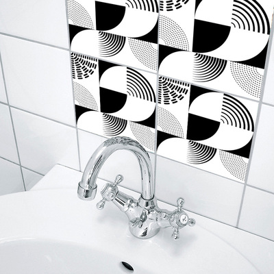 方形13厨房防滑装饰地贴创意墙贴自粘地贴卫浴防水防滑贴饰防污贴