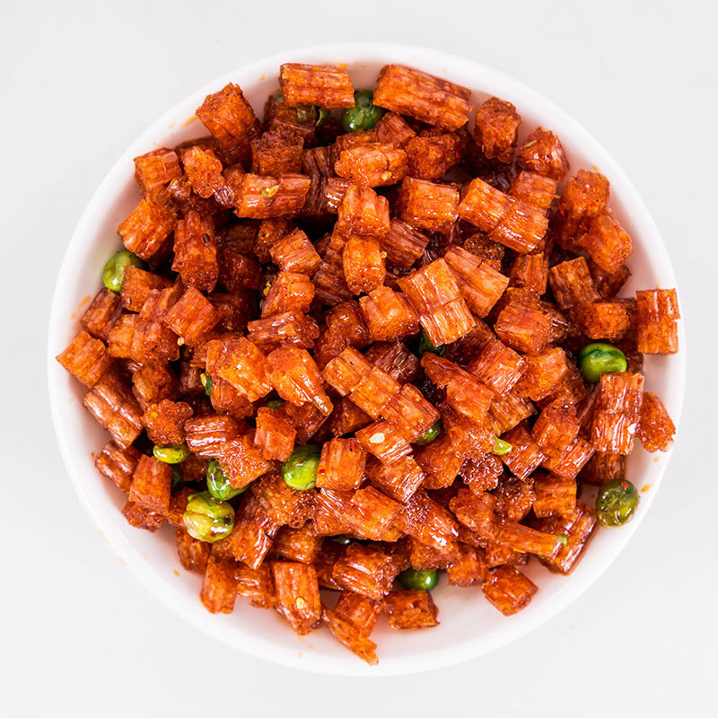 辣派兄弟酒鬼青豆脆骨辣条 休闲怀旧香辣零食 多爱食品9.5斤/箱