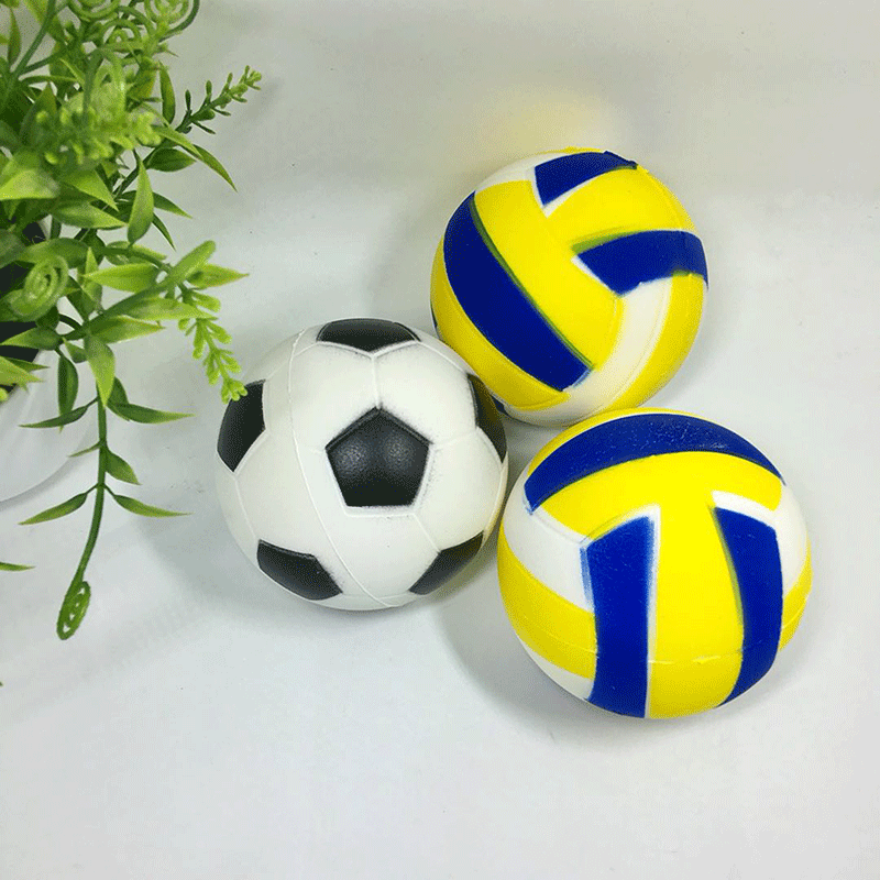 pu慢回弹玩具pu仿真足球排球squishy发泄解压玩具厂家直销pu玩具