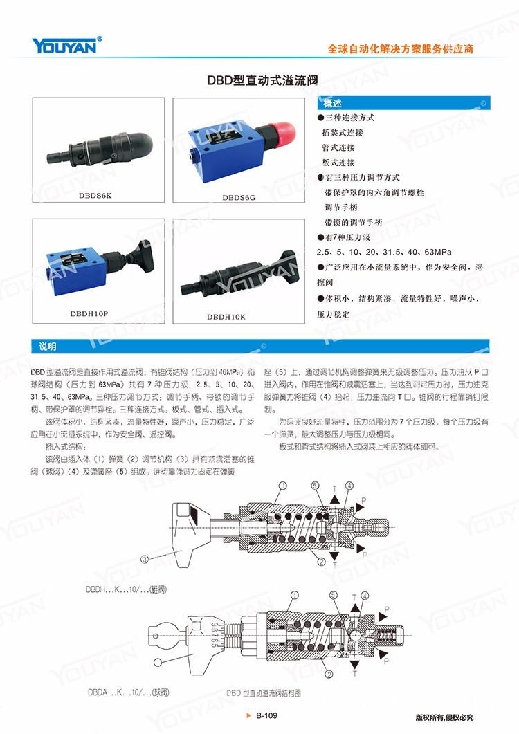 dbdh10p1x dbds20g液压dbdh30p直动式溢流阀dbds6k10b/315 dbds15