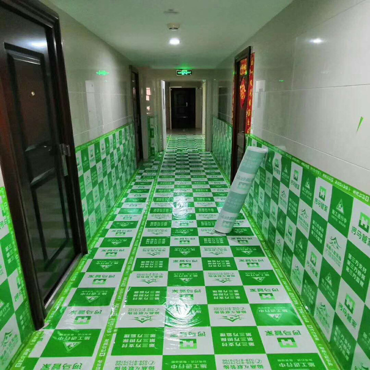 湖南衡阳怀化长沙装修工地门窗地面形象压纹保护垫保护膜地膜地垫