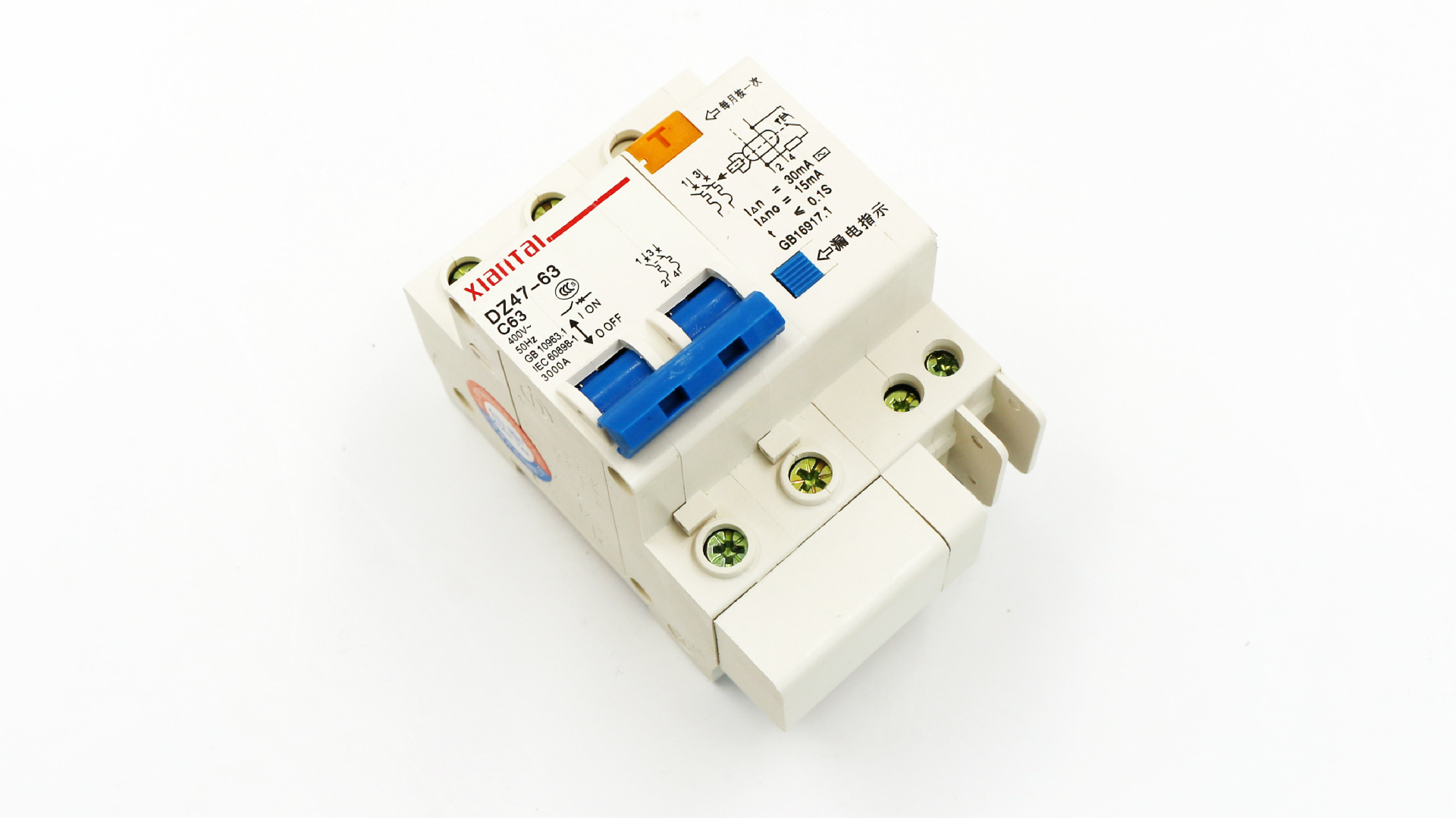 大厂直销全铜漏电保护开关 dz47le/2p63家用小型漏电断路器漏保